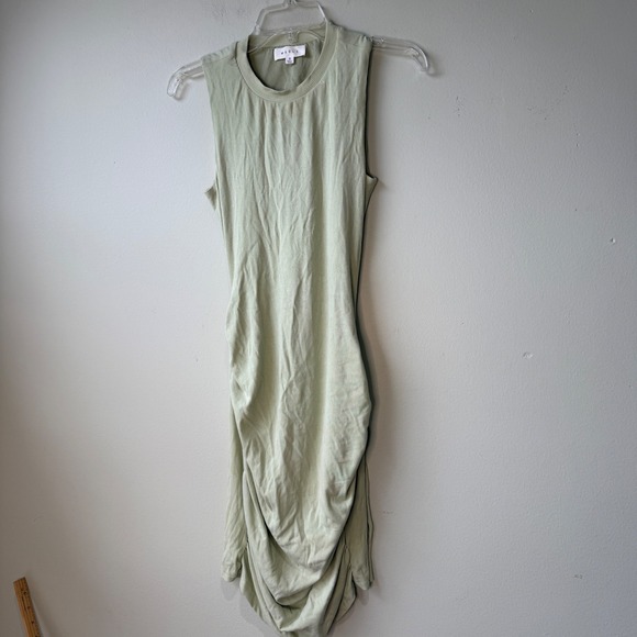 Mable Ribbed Ruched Cutout Back Sleeveless Mini Dress Women's Size S - Picture 3 of 6